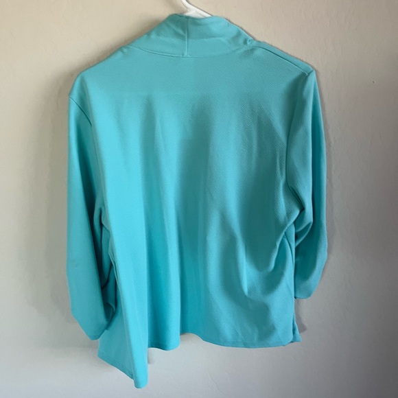 Closet Candy MOA Collection Women’s Mind Your Business Aqua Blazer Size 2xl nwt - Picture 6 of 6